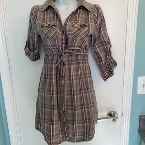 H&M plaid dress size 4
